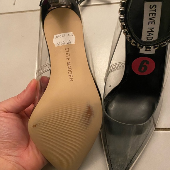 Nine West Heel - Clear - almost brand new - Picture 3 of 3